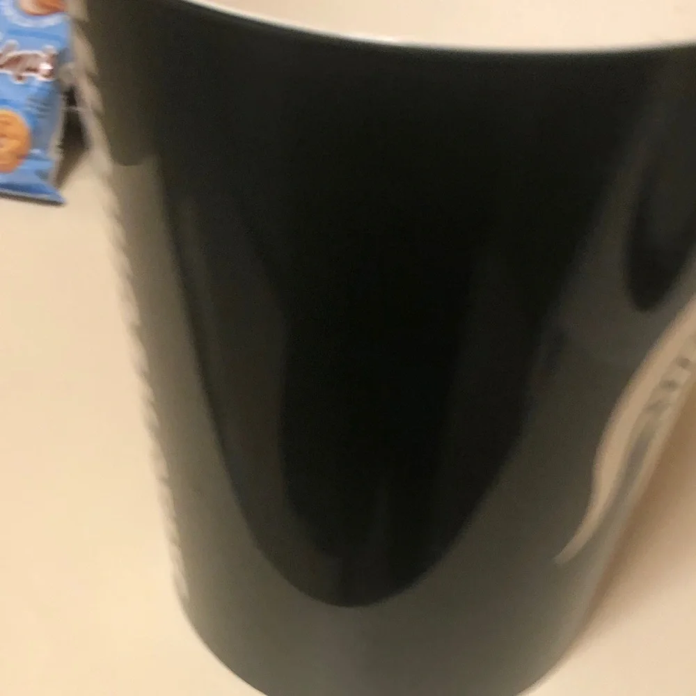Black Ceramic Tumbler with White Spartan Helmet Logo